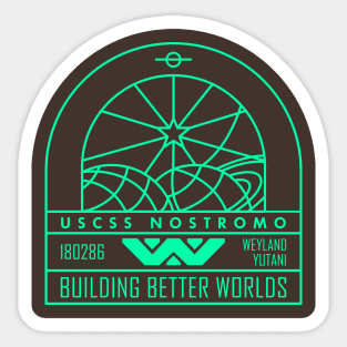 Nostromo Weyland Yutani Ship v02 Sticker